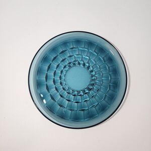 Vintage Blue Whitehall Riviera Colony Glass 8" Plate